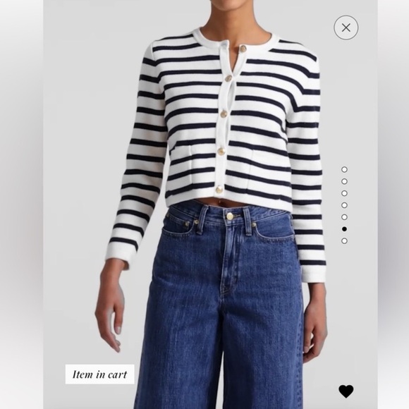 Emilie Sweater Lady Jacket in Stripe - Picture 6 of 10